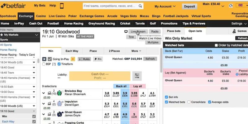Withdraw At Betfair